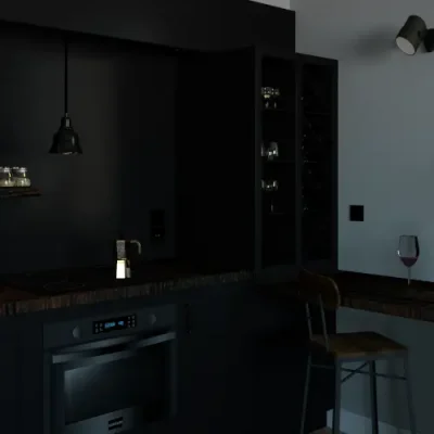 Kawalerka Mokotów kuchnia